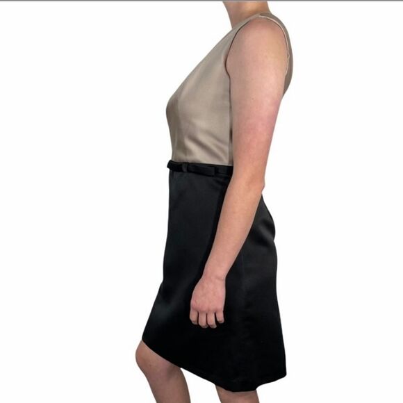 Alfred Angelo One Shoulder Tan and Black Dress - Picture 4 of 8
